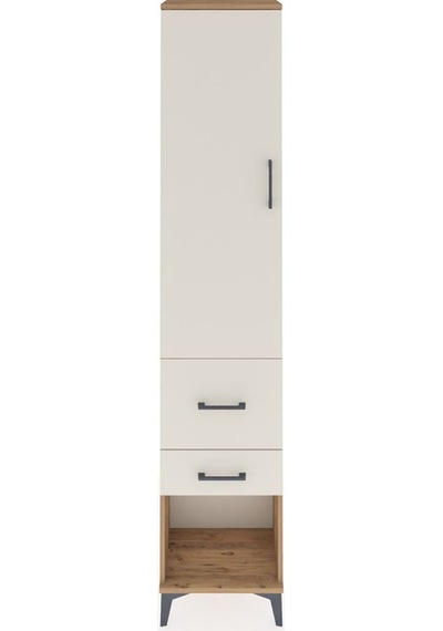 Arges Dolap 3 Raflı 2 Çekmeceli Tek Kapaklı 44x30x221 Çam-aytaşı Atlas Çam