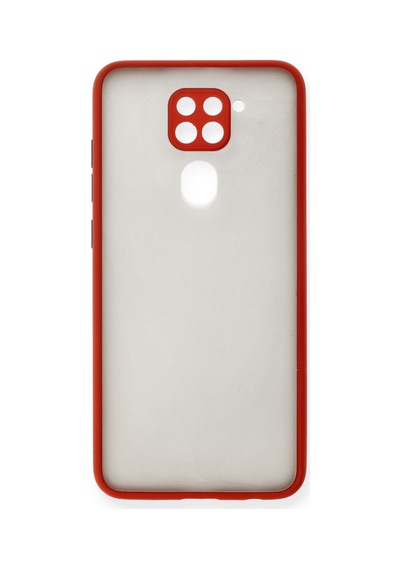 Xiaomi Redmi Note 9 Uyumlu Kılıf Montreal Silikon Kapak - Kırmızı