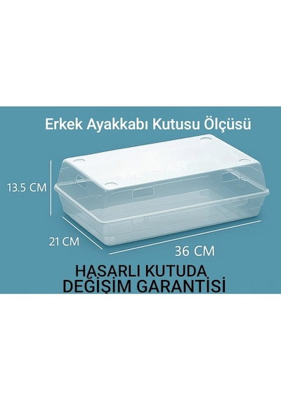 10 Adet Erkek Ayakkabı Saklama Kutusu - Kadın Bot Saklama Kutusu Beyaz