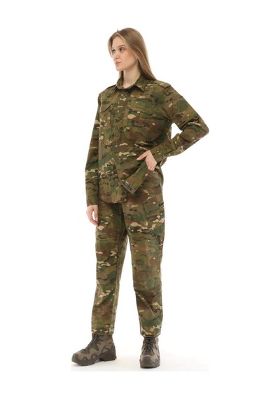 Erkek&kadın Outdoor Taktik Gömlek Pantolon İkili Takım Multicam - 615509040 Multicam