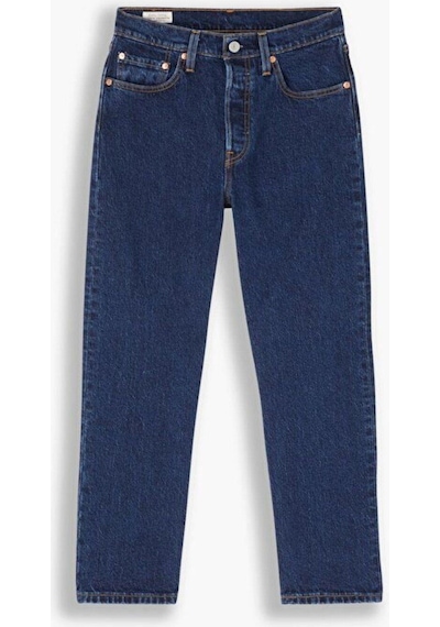 Levi's 501 Crop Kadın Jean Pantolon - Salsa Stonewash-8870 Dark İndigo - Flat Finish
