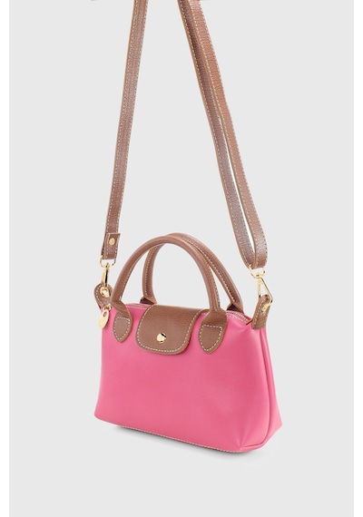 Housebags Pembe Çok Yönlü Pu Deri Çapraz Askılı Çanta Pembe
