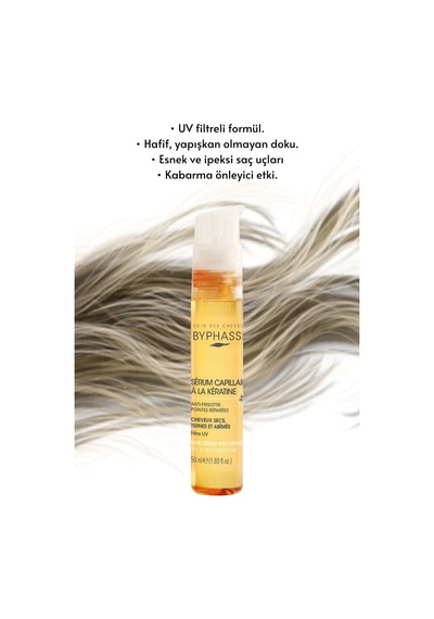 Byphasse Yüksek Koruyucu ve Kabarma Önleyici Keratin Saç Serumu 50 ML