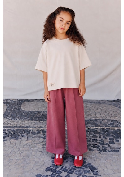Cigit Düşük Kol T-shirt Takım 5-12 Yaş Kum Kum Rengi