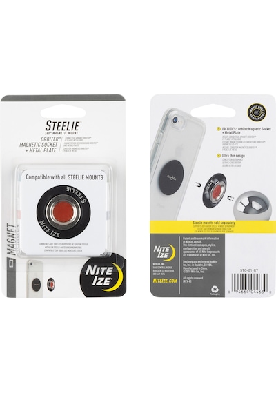 Nite Ize Steelie Orbiter Aparatı - Mıknatıs Soketi ve Metal Plaka