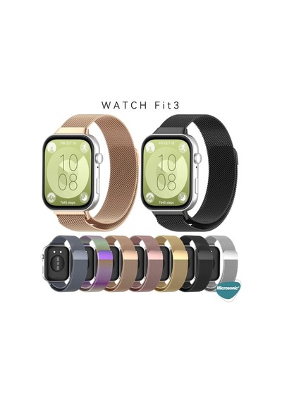 Huawei Watch Fit 5 İçin Kordon Milanese Loop Gümüş Watch Fit 5 İle Uyumlu Kordon - Gümüş