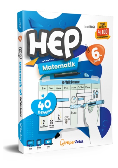 2026 6. Sınıf Haftalık Hep Matematik 40 Deneme İsmail Begit