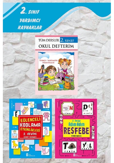 2. Sınıf Tüm Dersler Okul Defterim + Kodlama + Resfebe