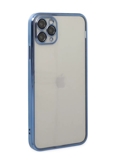 Newface Apple İphone 11 Pro Kılıf Razer Lensli Silikon - Açık Mavi