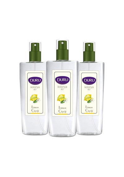 Duru Limon Çiçeği Kolonya 80 Derece Sprey 150 Ml X 3 Adet 7696134927115