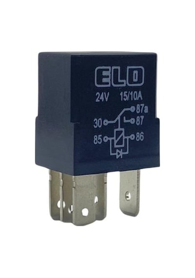 Elo 24v Röle 5 Uçlu Mikro Çift Platin 87a Diotlu