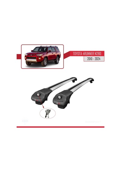Toyota 4runner N280 2010 Ve Sonrası İle Uyumlu Ace-1 Ara Atkı Tavan Barı Gri