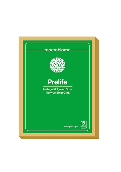 Macrobiome Prelife Prebiyotik Lif içeren Takviye Edici Gıda 15 Saşe