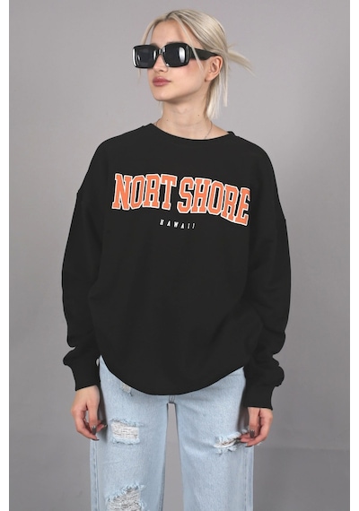 Mad Girls Siyah Sweatshirt Mg767