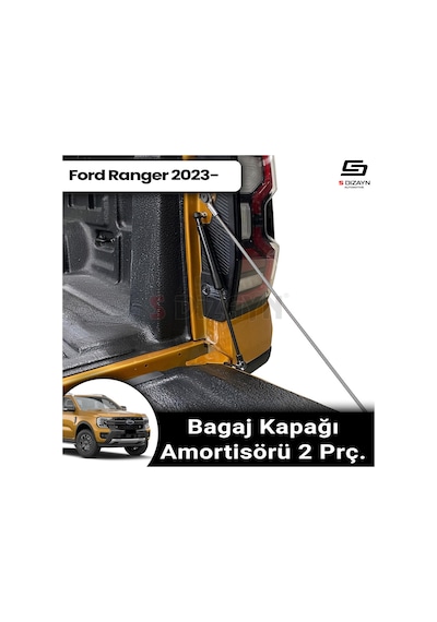 S-dizayn Ford Ranger 4 Bagaj Kapağı Amortisörü 2 Prç. 2023 Üzeri A+ Kalite