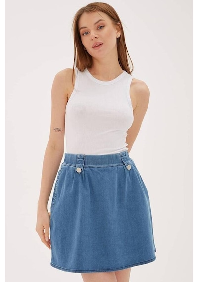 Fashion Friends Kadın Crop Atlet 25y0479k1 Beyaz