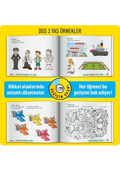 Dikkati Güçlendirme Seti - 3 Yaş - Osman Abalı - Adeda