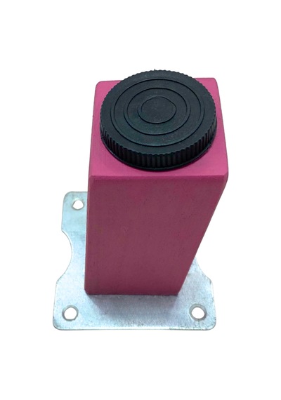 Kale Eğimli Ayarlı Ahşap Ayak Mobilya Masa Ve Dolap Ayağı Pembe 15cm 2 Adet