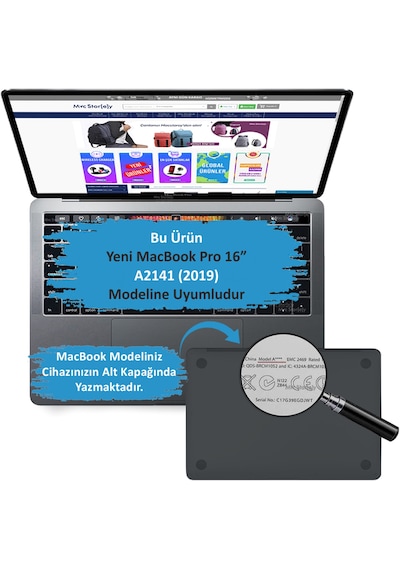 Laptop MacBookPro 16" Nano Uyumlu Ekran Koruyucu Çizilmeyi  A2141