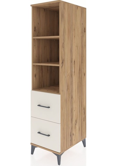 Kronos Dolap 3 Raflı 2 Çekmeceli 44x59x182 Çam-aytaşı Çam