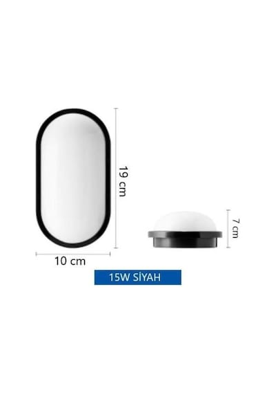 Horoz Aydos 20w Oval Beyaz Led Nem Su Geçirmez Banyo Bahçe Modern Tavan Lambası Beyaz Işık Modern Tavan Lambası Beyaz
