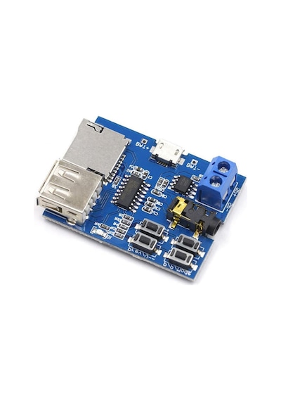 Tfu Mp3 Wav Ses Müzik Çalma Kartı 3w Amfi Micro Sd Usb Flash Okuyucu