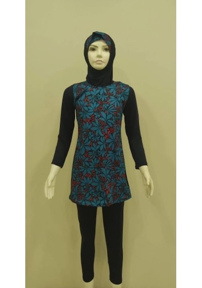 Argisa Kız Çocuk Uzun Kol Taytlı Tam Kapalı Tesettür Mayo 4540