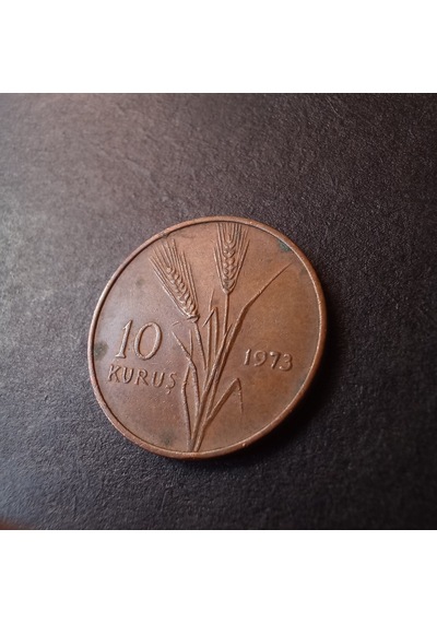 Escoines Koleksiyon 1973 Ççt+ Bronz 10 Kuruş - Eski Madeni Para - 39963662ffa6349b66