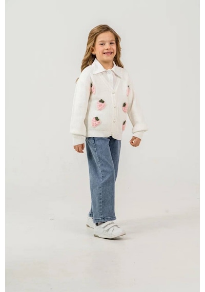 Miss Melinda Kids Çilek İşlemeli Kız 3 Lü Takım 7-10 Yaş - 339850 - Pembe Pembe