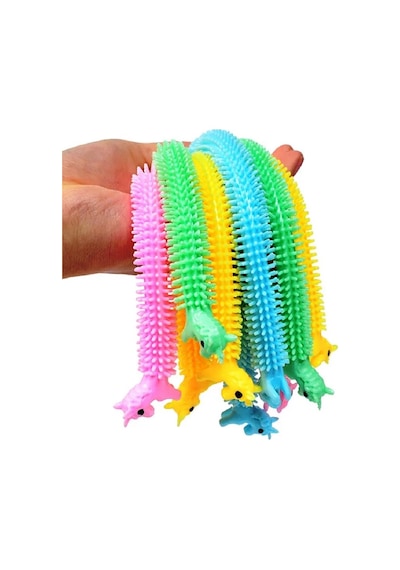 4 Adet Duyusal Stres Oyuncağı Uzayan Bileklik 4 Pcs Colourful Sensory Fidget Toy Anti Stress Toys