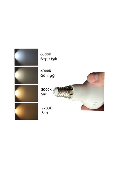 1 Adet Şavk 6w 37w Sarı Işık 3000k E14 Duylu İnce Duy Led R50 Ampul