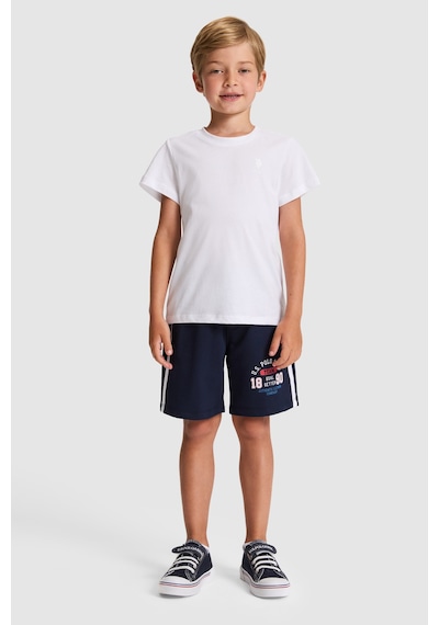 U.S. Polo Assn. Erkek Çocuk Beyaz Tişört Basic 50325555-vr013