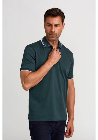 Bisse Polo Yaka T-shirt Koyu-yeşil Ts24y24103 D48 Koyu Yeşil