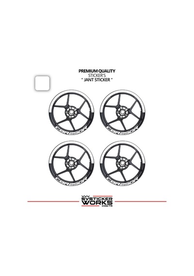 Honda Cbr 250 R Jant Şeridi Yarım Jant Kaplama & Cbr 250 R Yazı Sticker Seti 05288885