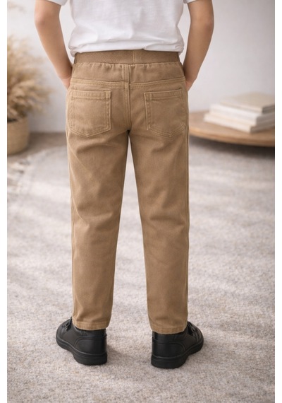 Uğur Bebe Bej Renk Okul Pantolonu Unisex %97 Pamuk Likralı Esnek Beli Ayarlamalı Tam Lastikli Kanvas Pantolon Bej Bej Uğur Bebe Bej Renk Okul Pantolonu Unisex %97 Pamuk Likralı Esnek Beli Ayarlamalı Tam Lastikli Kanvas Pantolon Bej Bej