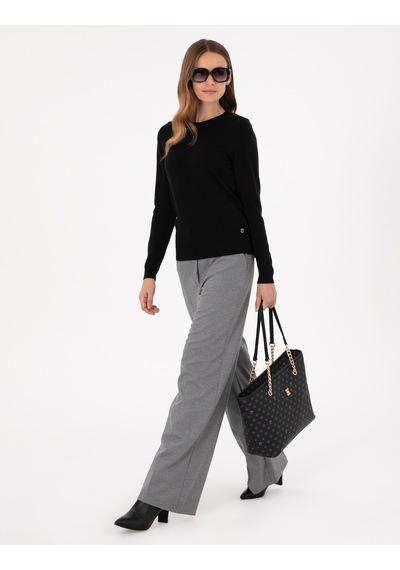 Pierre Cardin Kadın Siyah Kazak /triko 50300769-vr046 Siyah