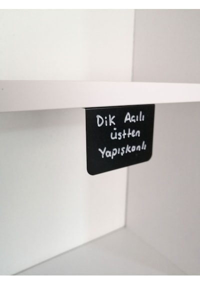 10 Adet Karatahta Siyah Ürün Etiket 5x7 Cm Yapışkanlı Raf Etiketi