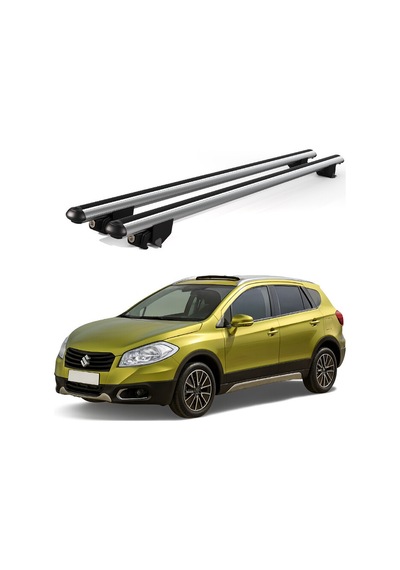 Kanca Suziki Sx4 S-cross 2013 Ve Sonrası Uyumlu Gri Kilitli Ara Atkı 110cm Port Bagaj Tavan Barı