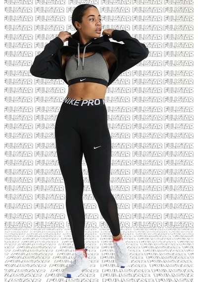 Nike Pro Tigh Fit Full Length Leggings Toparlayıcı Tam Boy Siyah Tayt Siyah