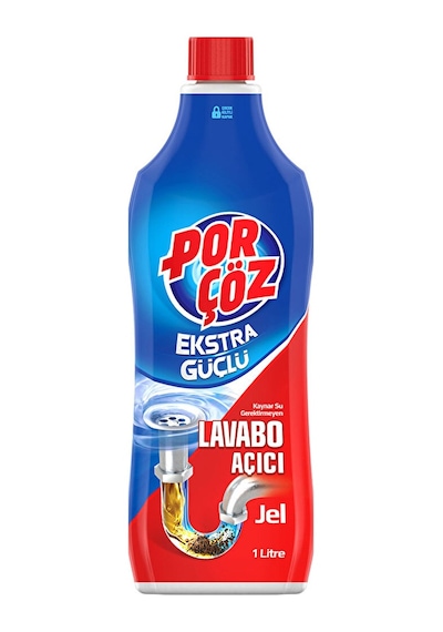 3 Adet Porçöz Lavabo Açıcı Jel 1 L