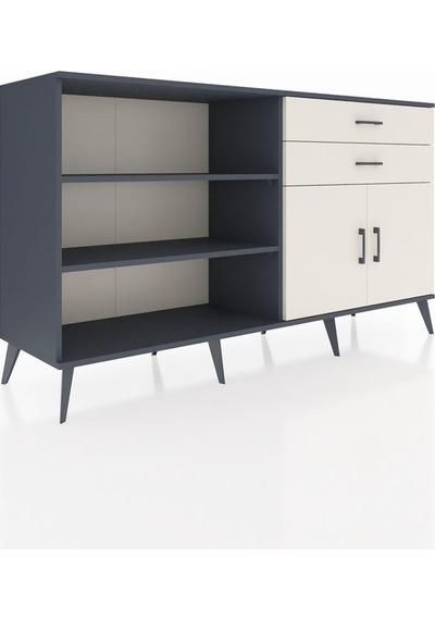 Hyperion Konsol 3 Raflı 2 Çekmeceli 2 Kapaklı 176x44x99 Antrasit- Antrasit-aytaşı Hyperion Konsol 3 Raflı 2 Çekmeceli 2 Kapaklı 176x44x99 Antrasit- Antrasit-aytaşı