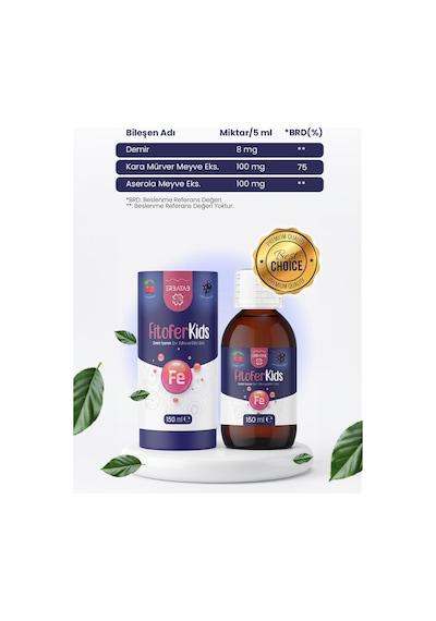 Fitofer Kids Çocuk Demir Takviyesi 150 ML
