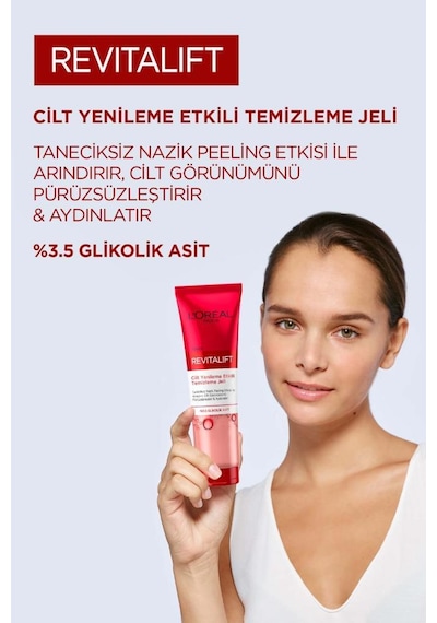 Loreal Paris Revitalift Cilt Yenileme Etkili Temizleme Jeli 150 ML