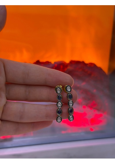 Safir Elmas Küpe 378