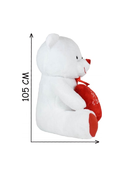 100 Cm Seni Seviyorum Kalpli Büyük Ayıcık Beyaz 100 Cm Seni Seviyorum Kalpli Büyük Ayıcık Beyaz