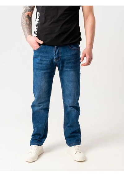 Custom Man Klasik Düz Kesim Kot Pantolonlar 156622402 Mavi