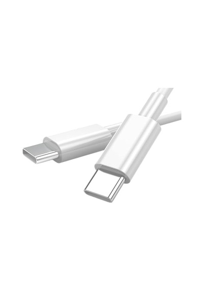 Type C-c Hızlı Şarj Kablosu, 60watt Pd, 1metre, Tpe Dış Yüzey, İphone 15/16 Ve Android İçin 1ad X 1metre Açık Gri