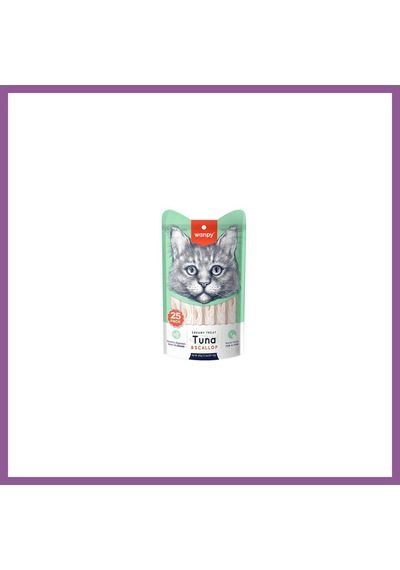 Wanpy Ton Balık Ve Deniz Taraklı Krema Kedi Ödülü 25x14 Gr Rengaren