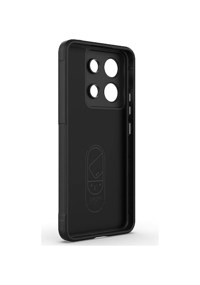 Zore Redmi Note 13 4g Kılıf Esnek Tpu Oyuklu Arka Yüzey Tasarımlı Ogaa Etnik Silikon Kapak - Siyah