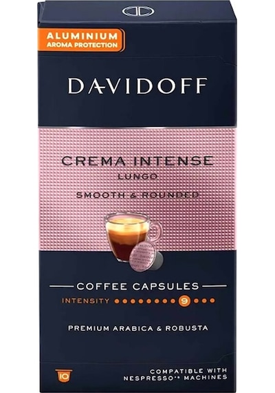 Davidoff Crema Intense Lungo Smooth & Rounded 10'lu Kapsül Kahve